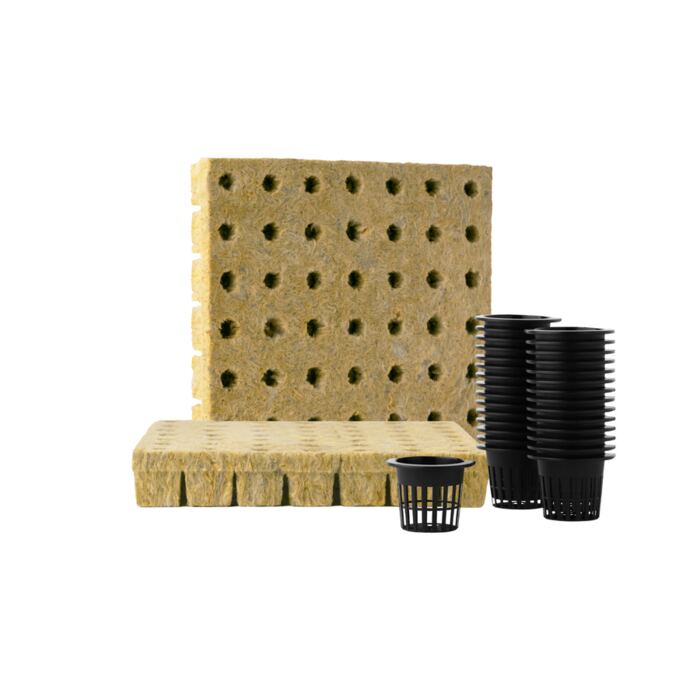 Net Pot/Rockwool Combo